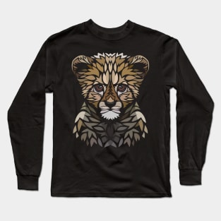 Tribal baby gepard Long Sleeve T-Shirt